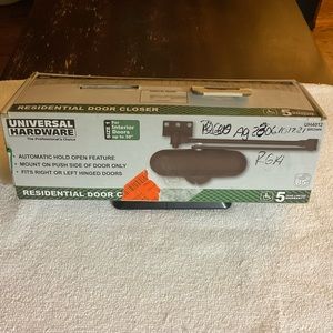 BRAND NEW Universal Hardware’s Light-Duty Aluminum Brown Residential Door Closer
